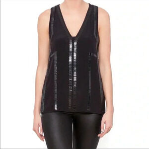 Ramy Brook silk beaded top